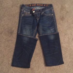 Woman’s rock Revival jeans